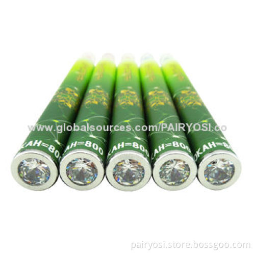 Disposable e-cigarettes, crystal end , 800 puffs, colorful drip tip